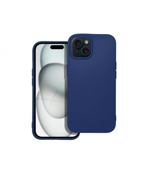 Husa iPhone 15, Silicon Slim Soft, Grosime 0.5mm, Albastru Navy